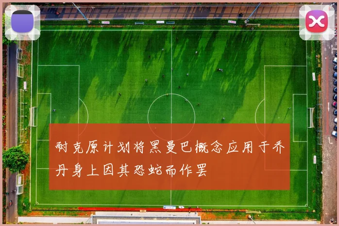 耐克原计划将黑曼巴概念应用于乔丹身上因其恐蛇而作罢